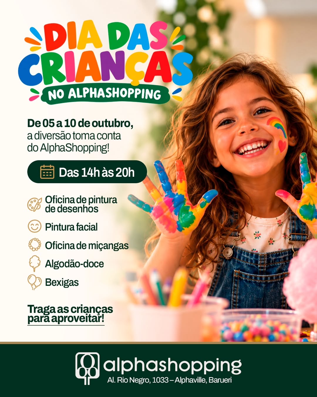 Dia das Crianças no AlphaShopping