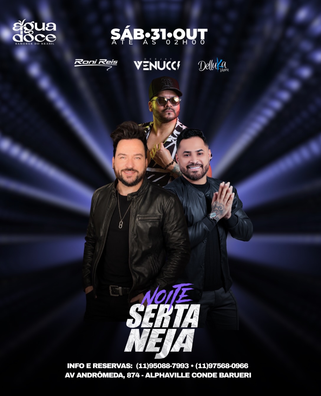 Noite Sertaneja com Roni Reis, Delluka e Dj Venucci