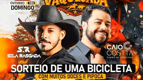 Piseiro Love e Vaquejada com Caio Costa, Sela Rasgada e convidados