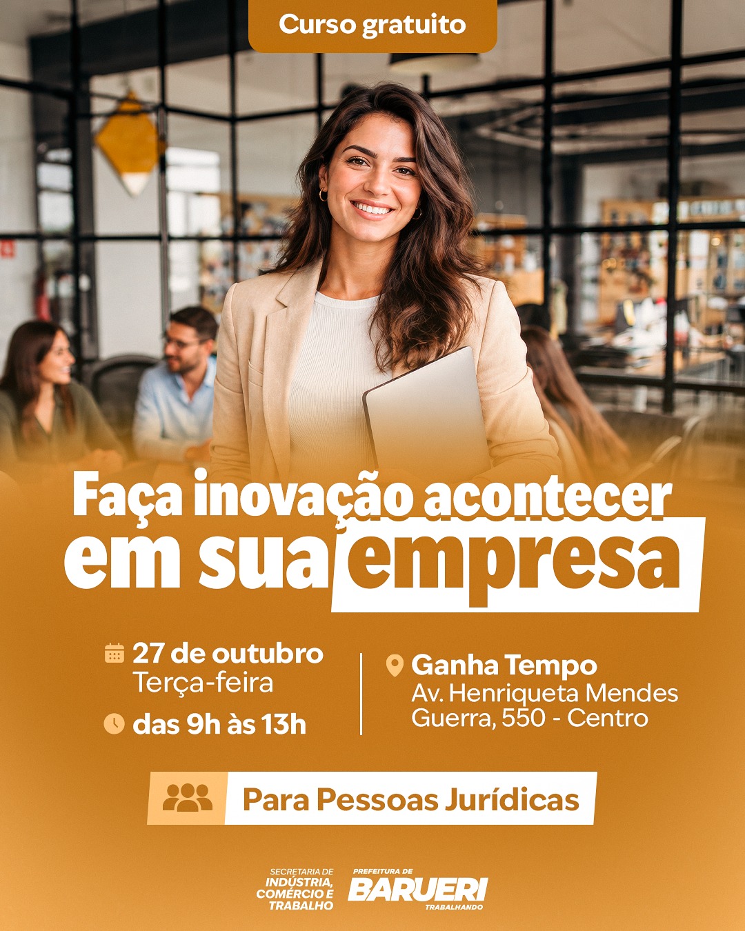 Oficina Gratuita: Faça Inovação Acontecer em Sua Empresa