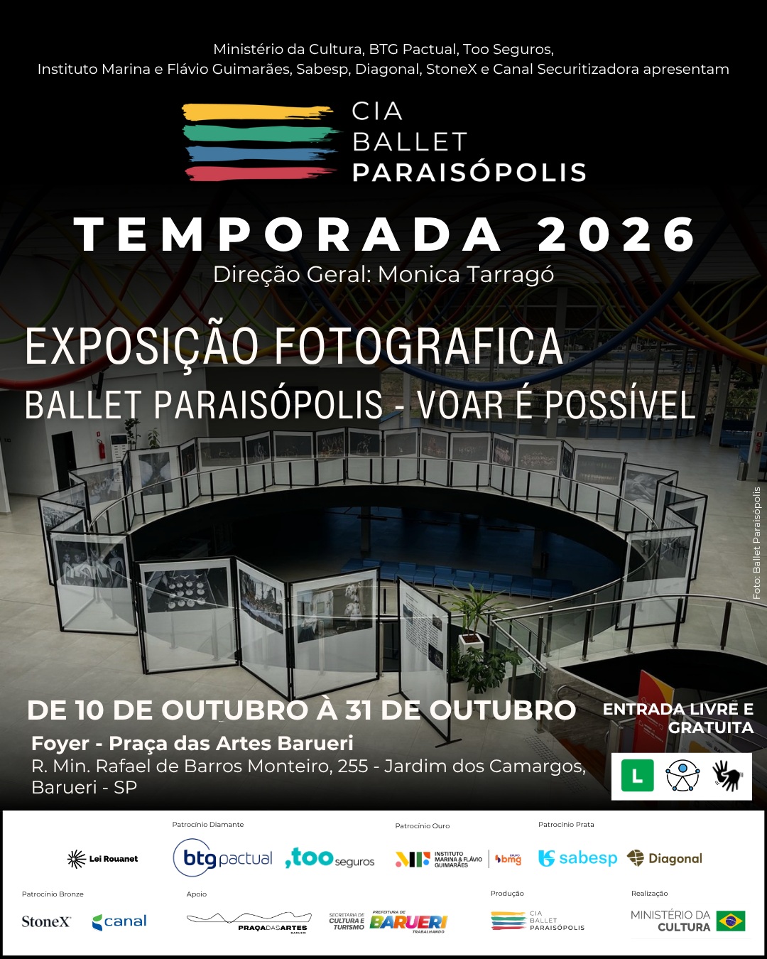 Exposição Fotográfica "Ballet Paraisópolis - Voar é Possível"