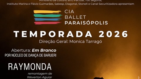 Temporada 2026 da Cia Ballet Paraisópolis