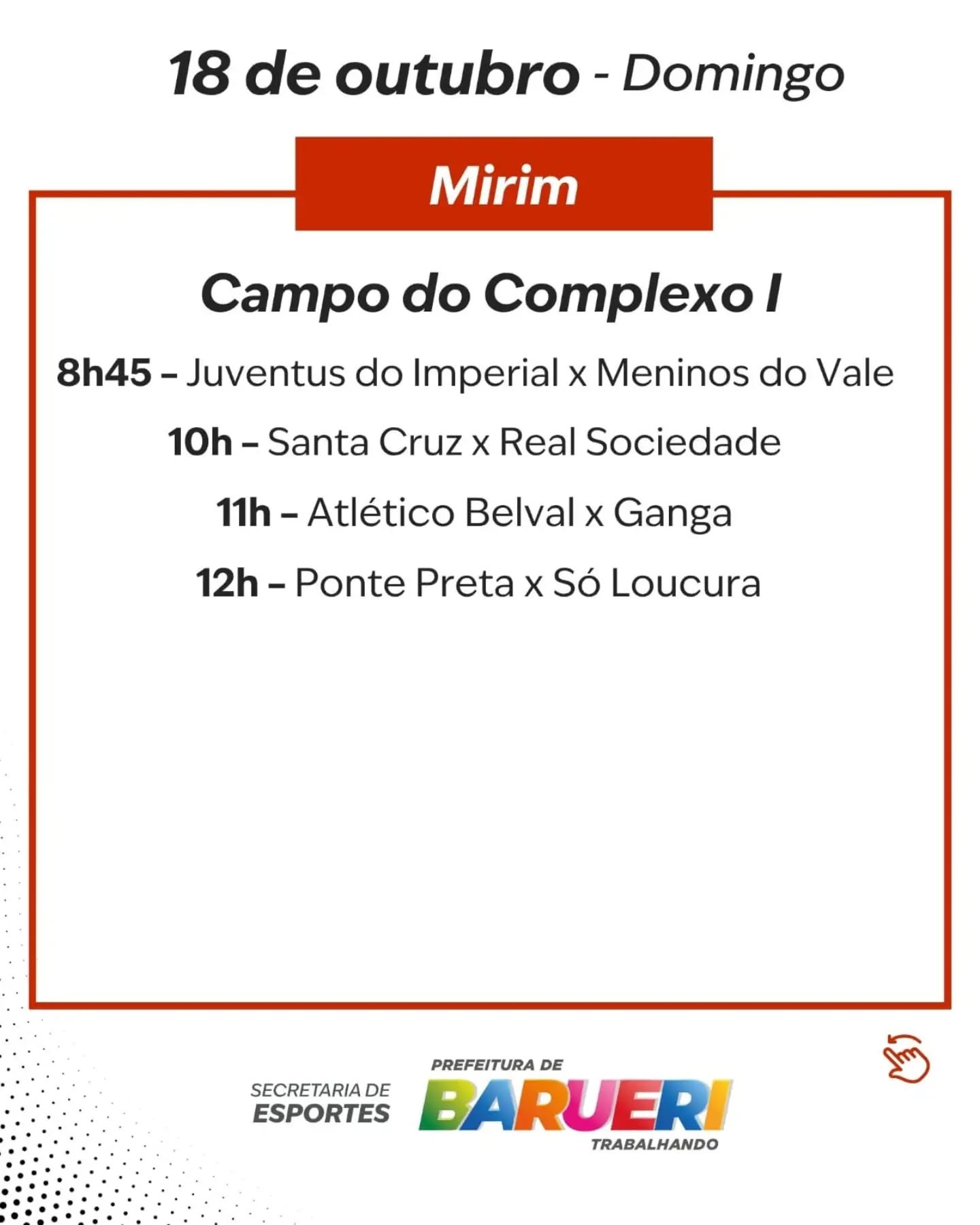 CAMPEONATO AMADOR MENORES 2026 - Mirim