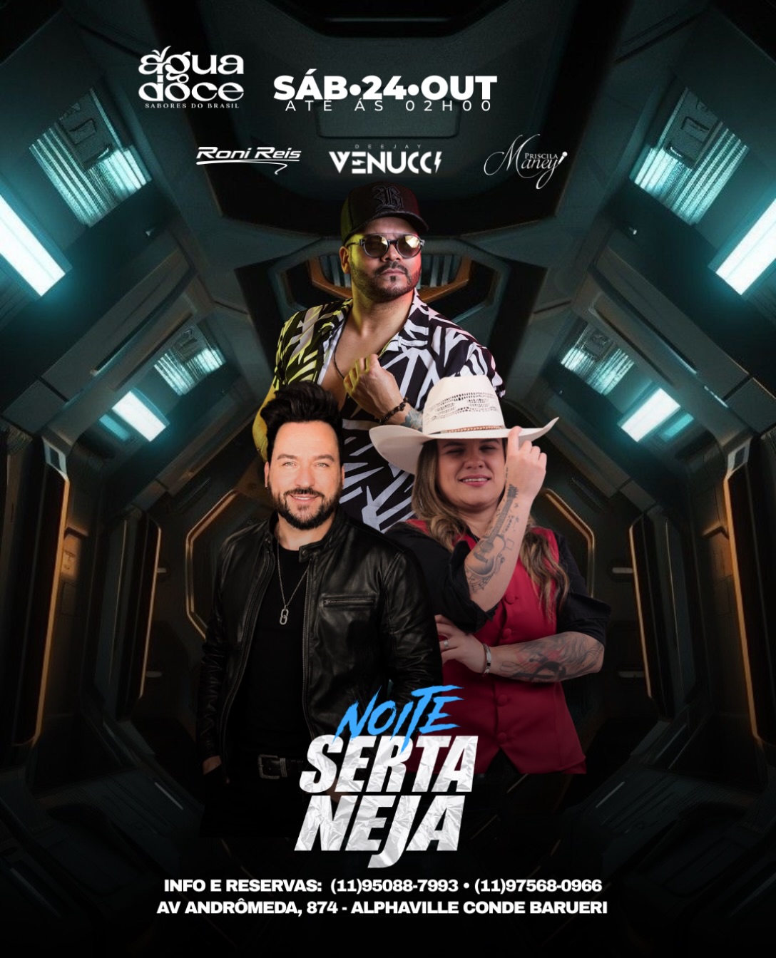 Noite Sertaneja com Roni Reis, DJ Venucci e Priscila Maney